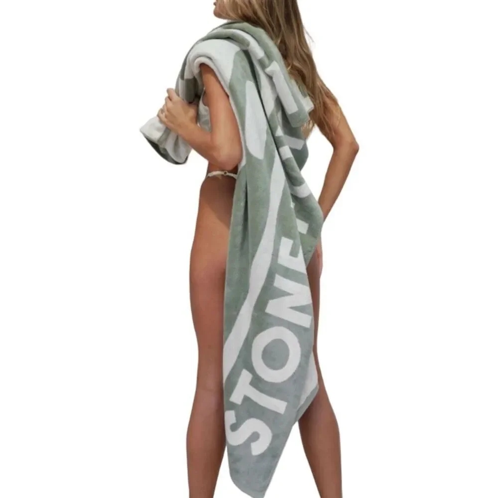 Stone Fox Swim Aloe Wash Beach Towel - 70” x 32”
